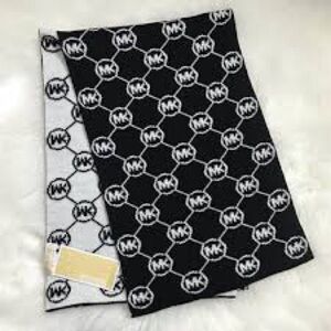 Michael Kors Black and Gray Scarf